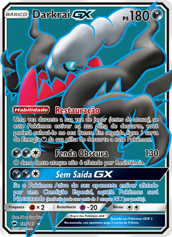 Darkrai GX (Burning Shadows #139/147)