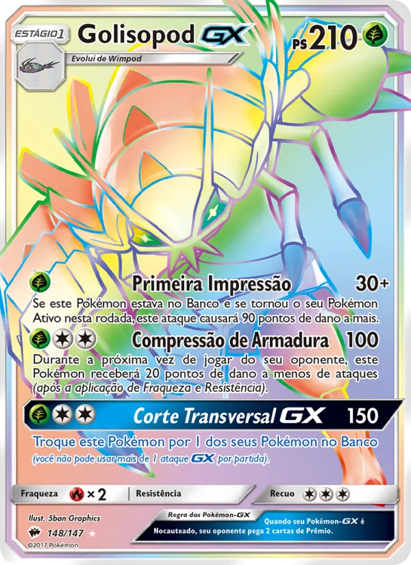 Golisopod GX (Burning Shadows #148/147)