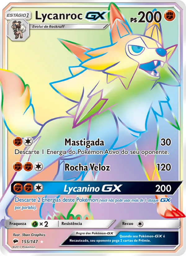 Lycanroc GX (Burning Shadows #155/147)