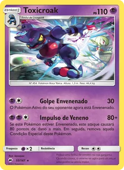 Toxicroak (Burning Shadows #55/147)