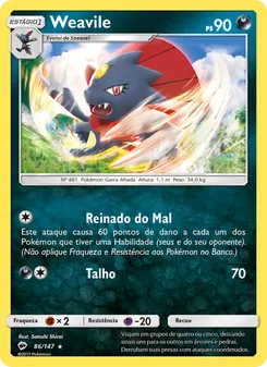 Weavile (Burning Shadows #86/147)