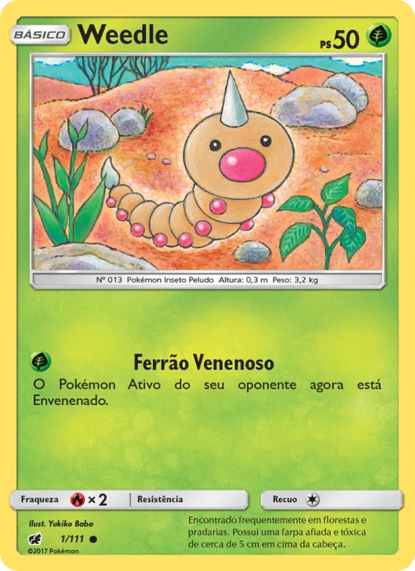 Weedle (Crimson Invasion #1/111)