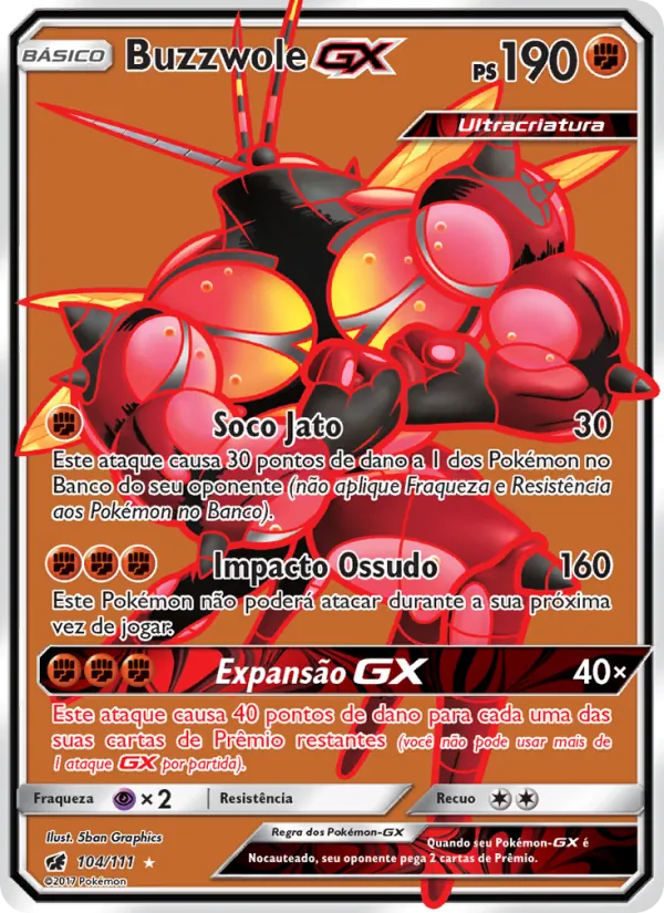 Buzzwole GX (Crimson Invasion #104/111)