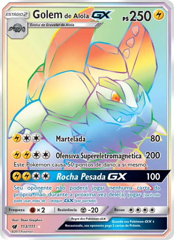 Golem de Alola GX (Crimson Invasion #113/111)