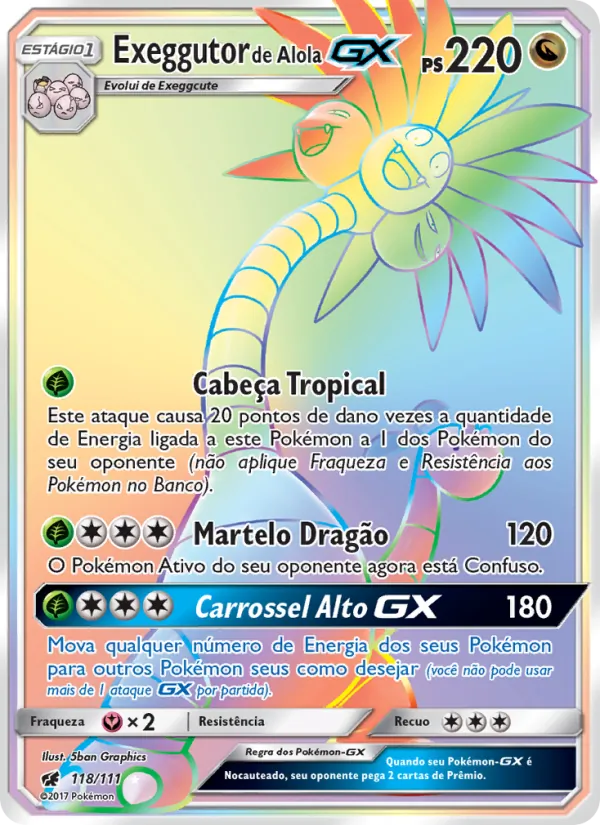 Exeggutor de Alola GX (Crimson Invasion #118/111)