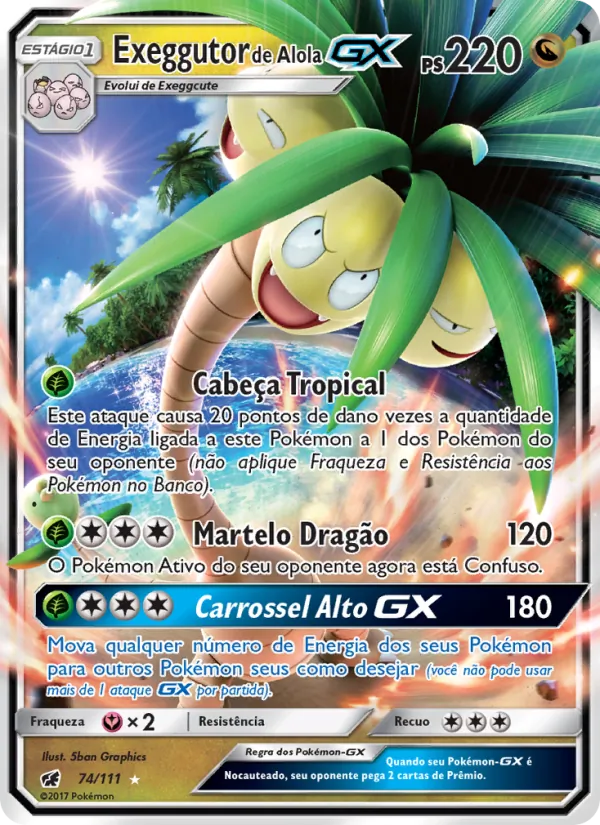 Exeggutor de Alola GX (Crimson Invasion #74/111)