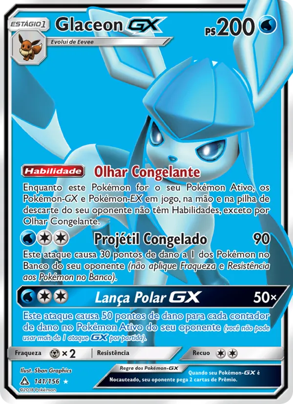 Glaceon GX (Ultra Prism #141/156)