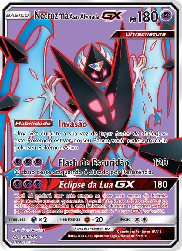 Necrozma Asas Alvorada GX (Ultra Prism #143/156)