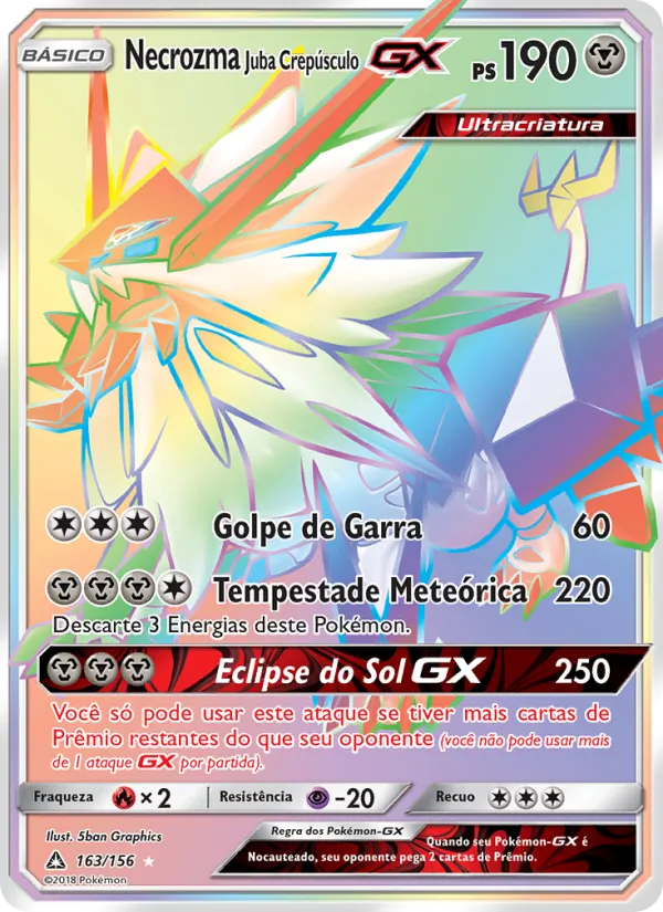 Necrozma Juba Crepúsculo GX (Ultra Prism #163/156)