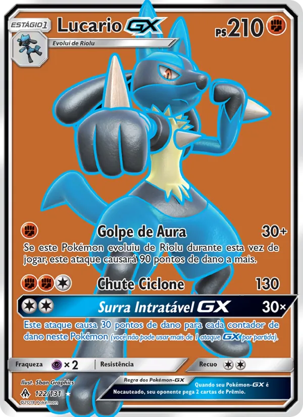 Lucario GX (Forbidden Light #122/131)