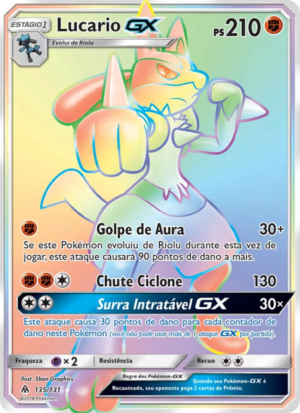 Lucario GX (Forbidden Light #135/131)