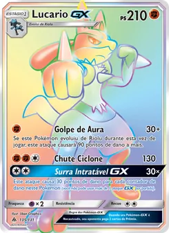 Lucario GX (Forbidden Light #135/131)