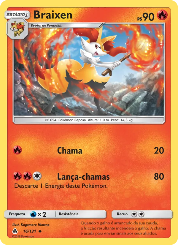 Braixen (Forbidden Light #16/131)