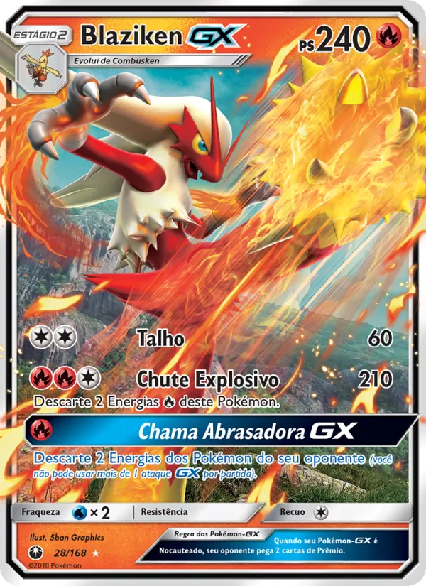 Blaziken GX (Celestial Storm #28/168)