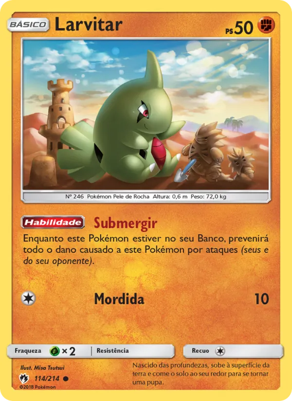 Larvitar (Lost Thunder #114/214)