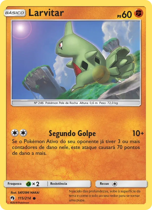 Larvitar (Lost Thunder #115/214)