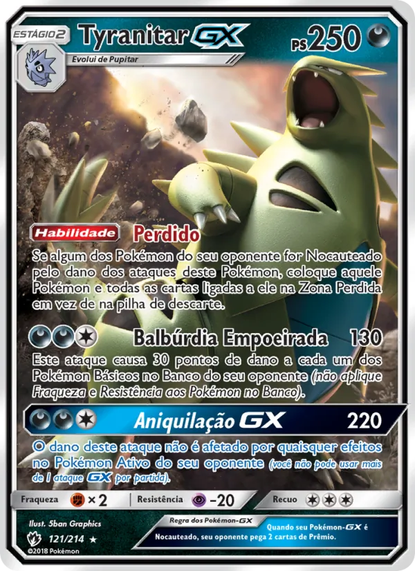 Tyranitar GX (Lost Thunder #121/214)