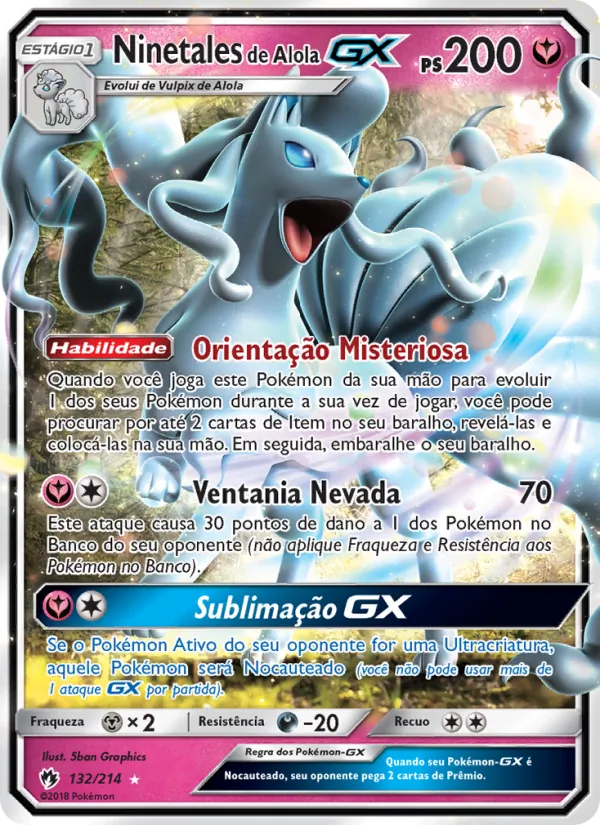 Ninetales de Alola GX (Lost Thunder #132/214)