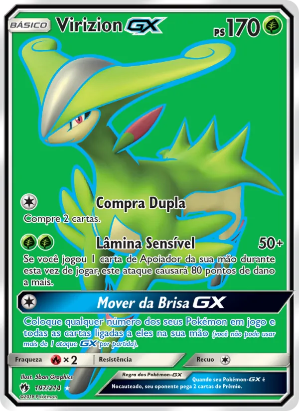 Virizion GX (Lost Thunder #197/214)