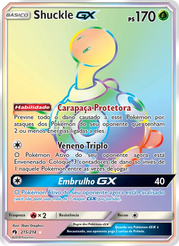 Shuckle GX (Lost Thunder #215/214)
