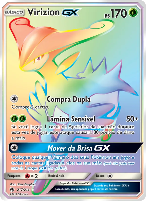 Virizion GX (Lost Thunder #217/214)