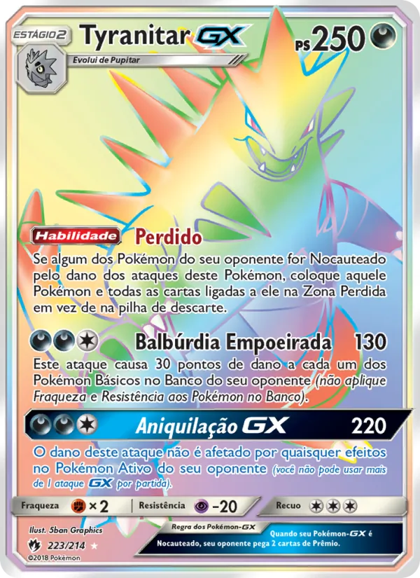 Tyranitar GX (Lost Thunder #223/214)