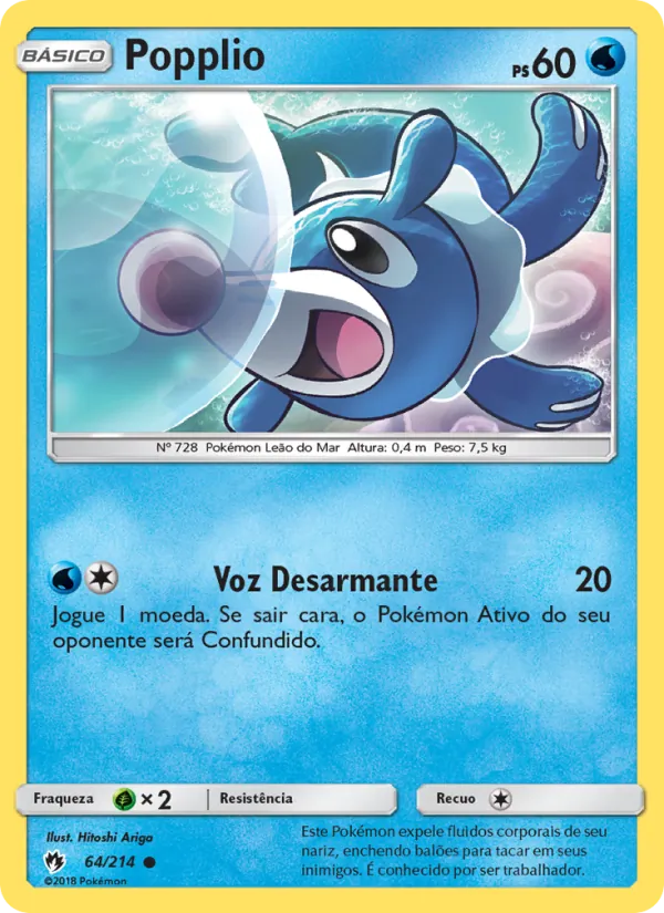 Popplio (Lost Thunder #64/214)