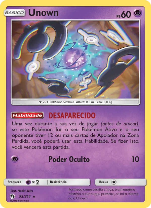 Unown (Lost Thunder #92/214)