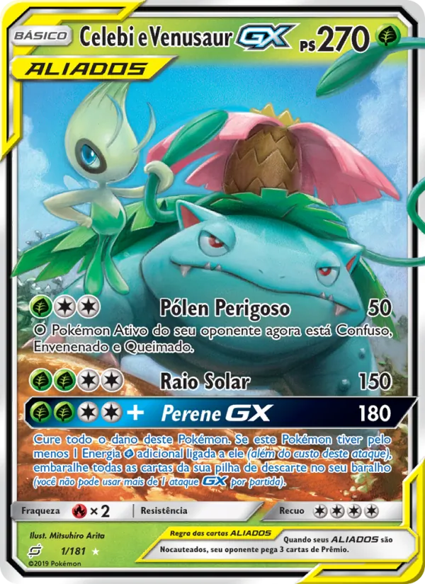 Celebi e Venusaur GX (Team Up #1/181)