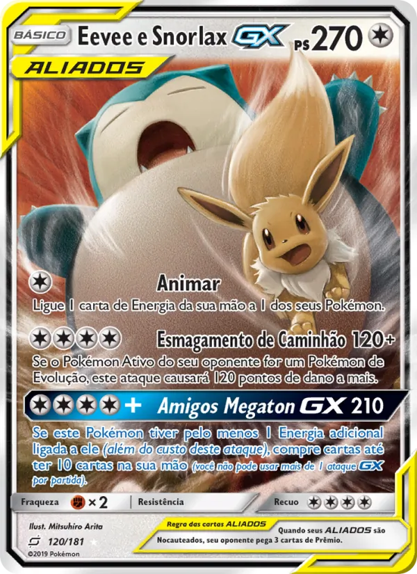 Eevee e Snorlax GX (Team Up #120/181)