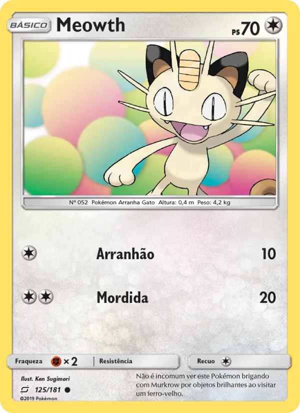 Meowth (Team Up #125/181)