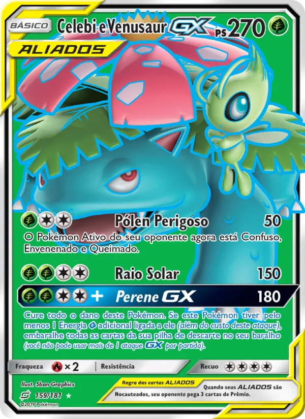 Celebi e Venusaur GX (Team Up #159/181)
