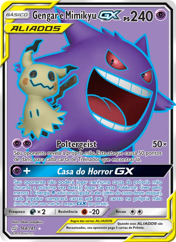Gengar e Mimikyu GX (Team Up #164/181)