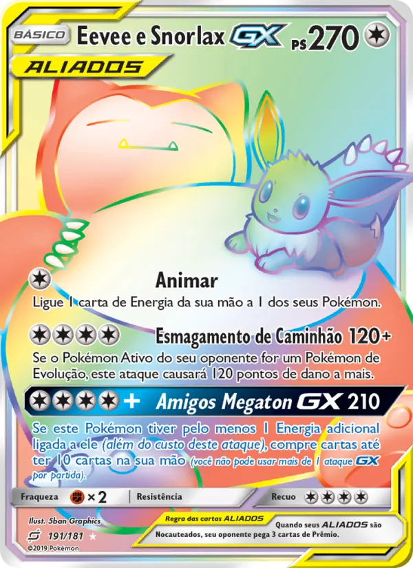 Eevee e Snorlax GX (Team Up #191/181)