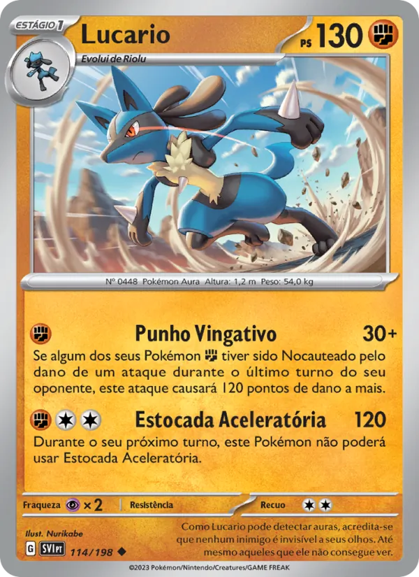 Lucario (Scarlet & Violet #114/198)