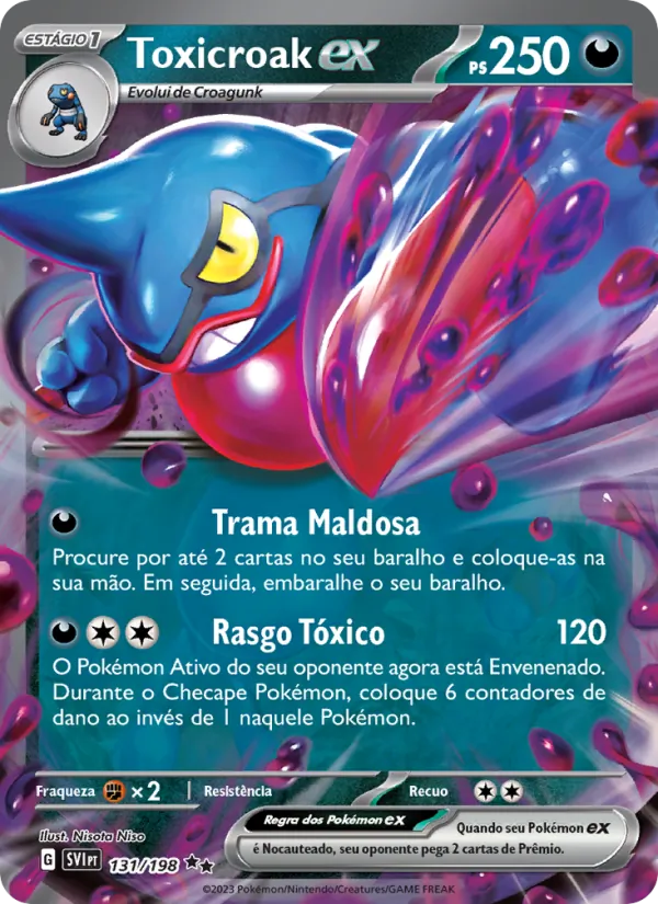 Toxicroak ex (Scarlet & Violet #131/198)