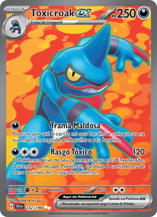 Toxicroak ex (Scarlet & Violet #232/198)