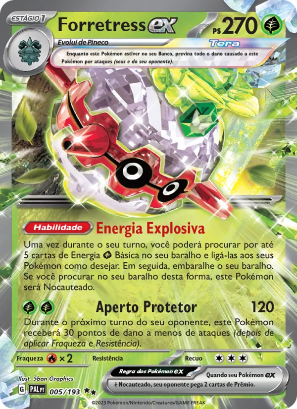 Forretress ex (Paldea Evolved #005/193)