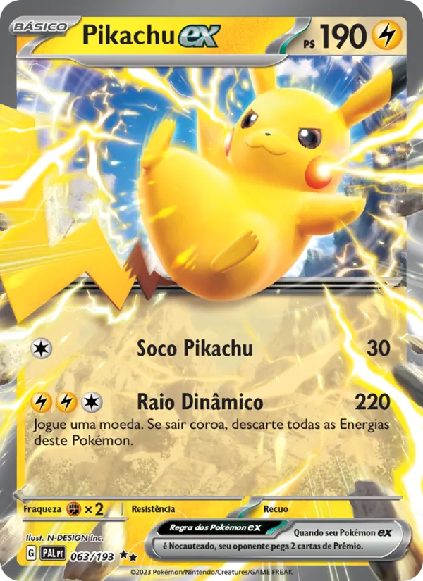 Pikachu ex (Paldea Evolved #063/193)