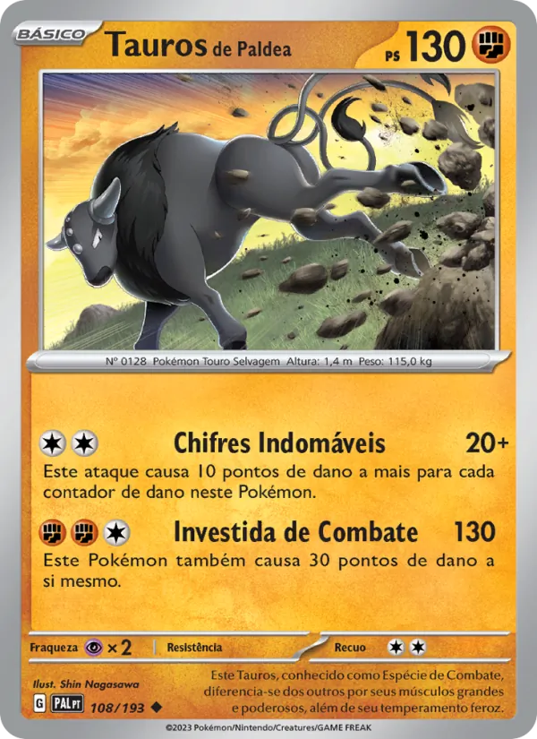 Tauros de Paldea (Paldea Evolved #108/193)