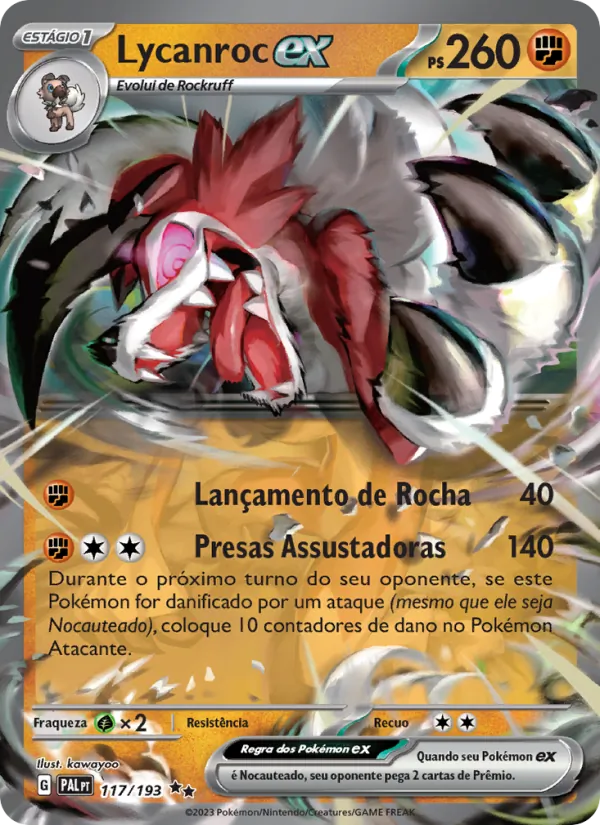 Lycanroc ex (Paldea Evolved #117/193)