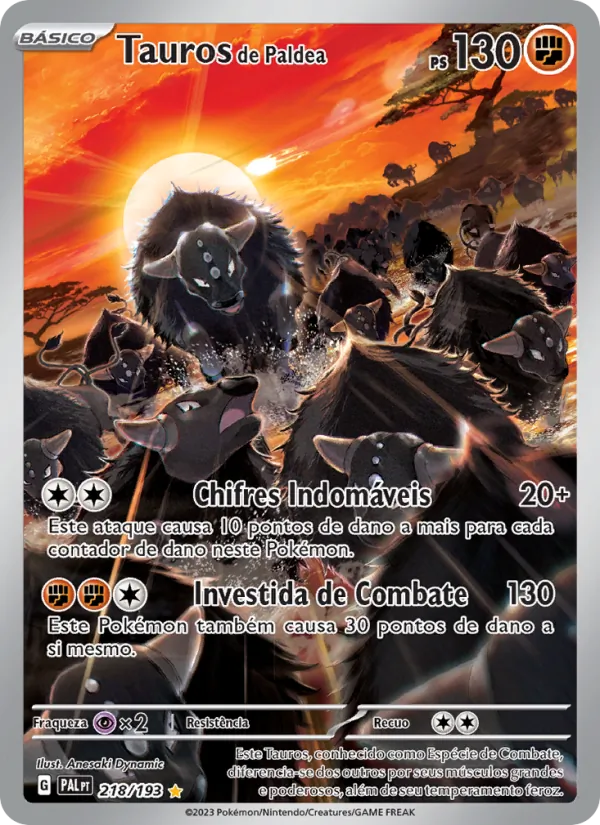 Tauros de Paldea (Paldea Evolved #218/193)