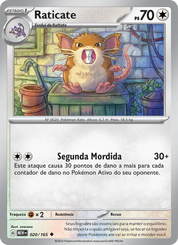 Raticate (151 #020/165)