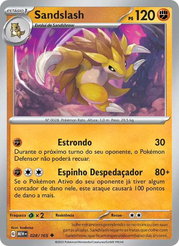 Sandslash (151 #028/165)