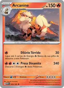 Arcanine (151 #059/165)