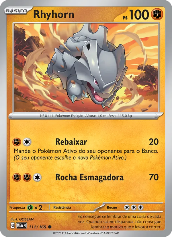 Rhyhorn (151 #111/165)