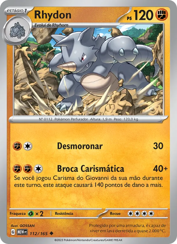 Rhydon (151 #112/165)