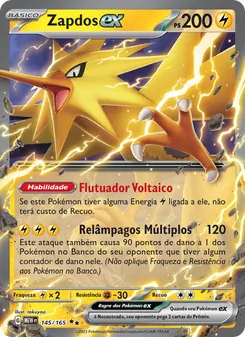 Zapdos ex (151 #145/165)