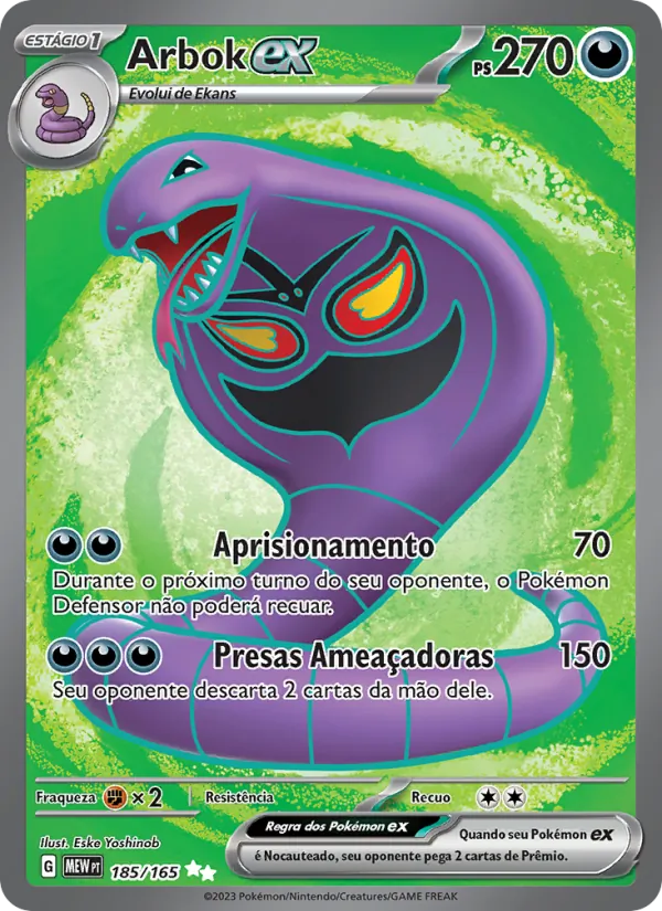 Arbok ex (151 #185/165)