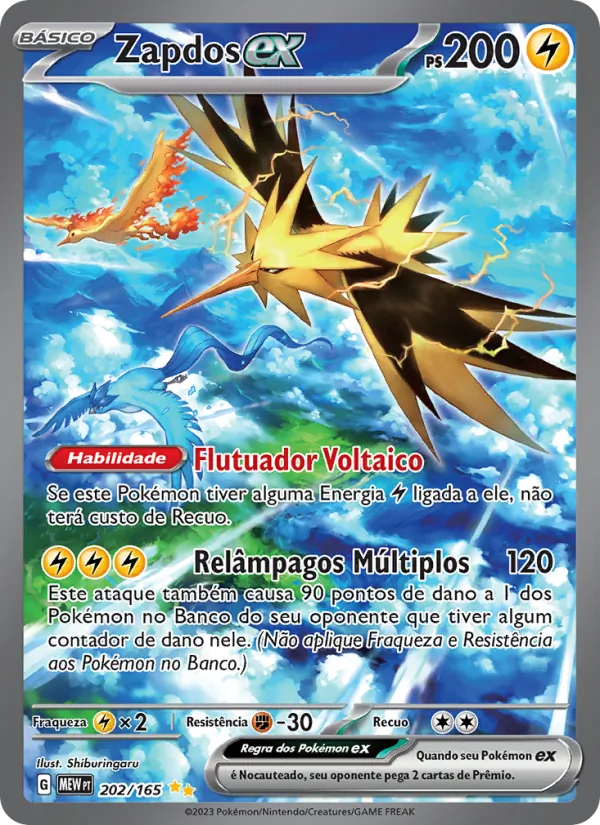 Zapdos ex (151 #202/165)